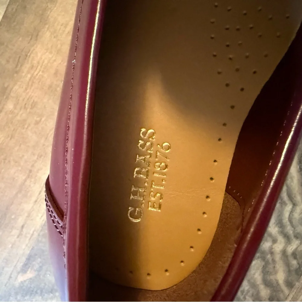 GH BASS Bowery Leather Penny Loafers size 7.5 never worn - Picture 7 of 10